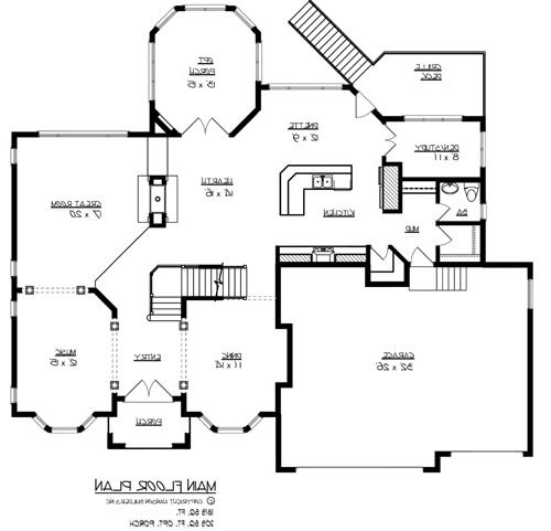 Main Floor Plan image of The Bostonian House Plan